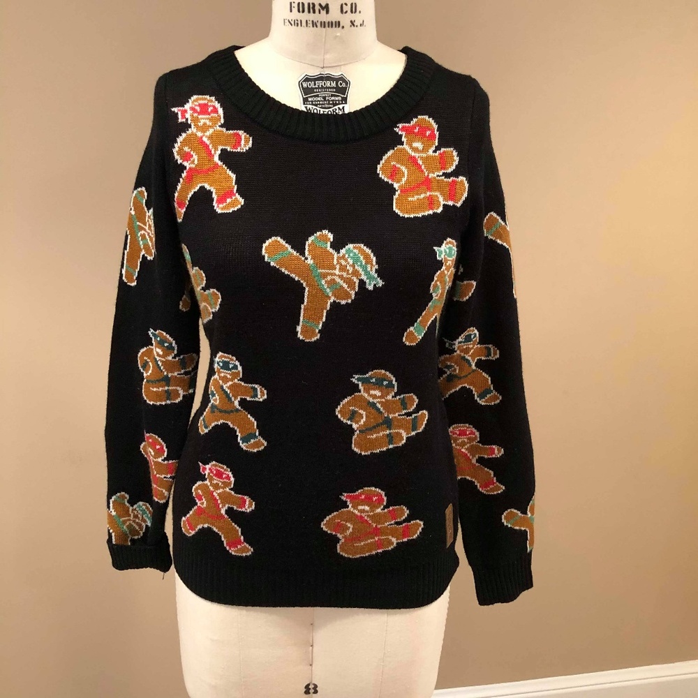 Tipsy Elves Ninja Gingerbread Men Sweater